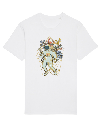 Astro Abstract Flowers White