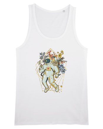 Astro Abstract Flowers White