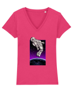 Astro Floating Tricou mânecă scurtă guler V Damă Evoker