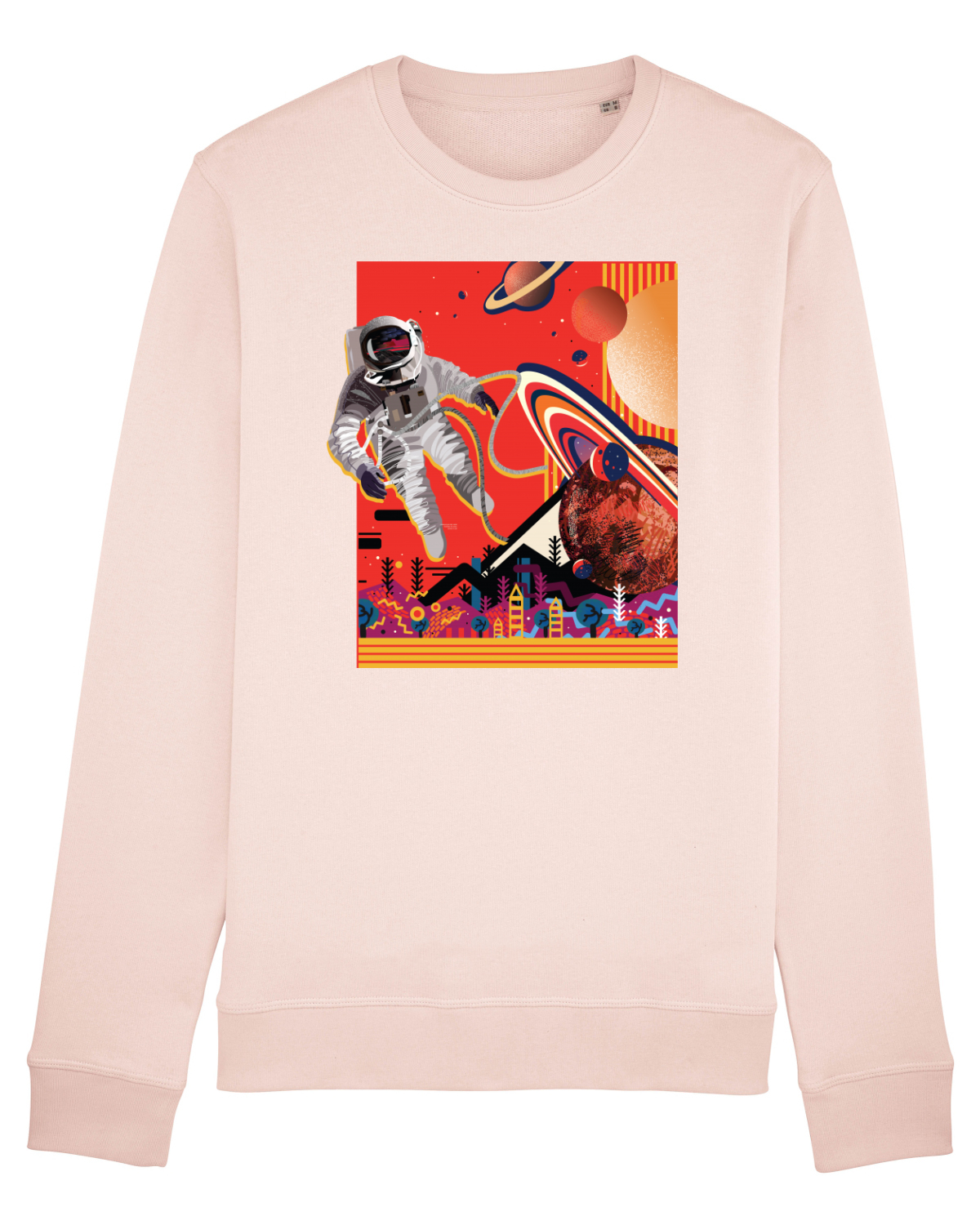 Bluză mânecă lungă Unisex Rise Candy Pink
