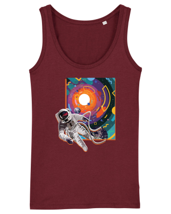 Astro Trippy Design Burgundy