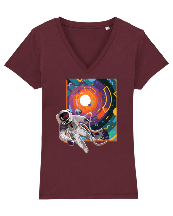 Astro Trippy Design Burgundy