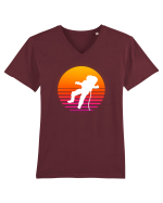 Astro Vintage Sunset Tricou mânecă scurtă guler V Bărbat Presenter