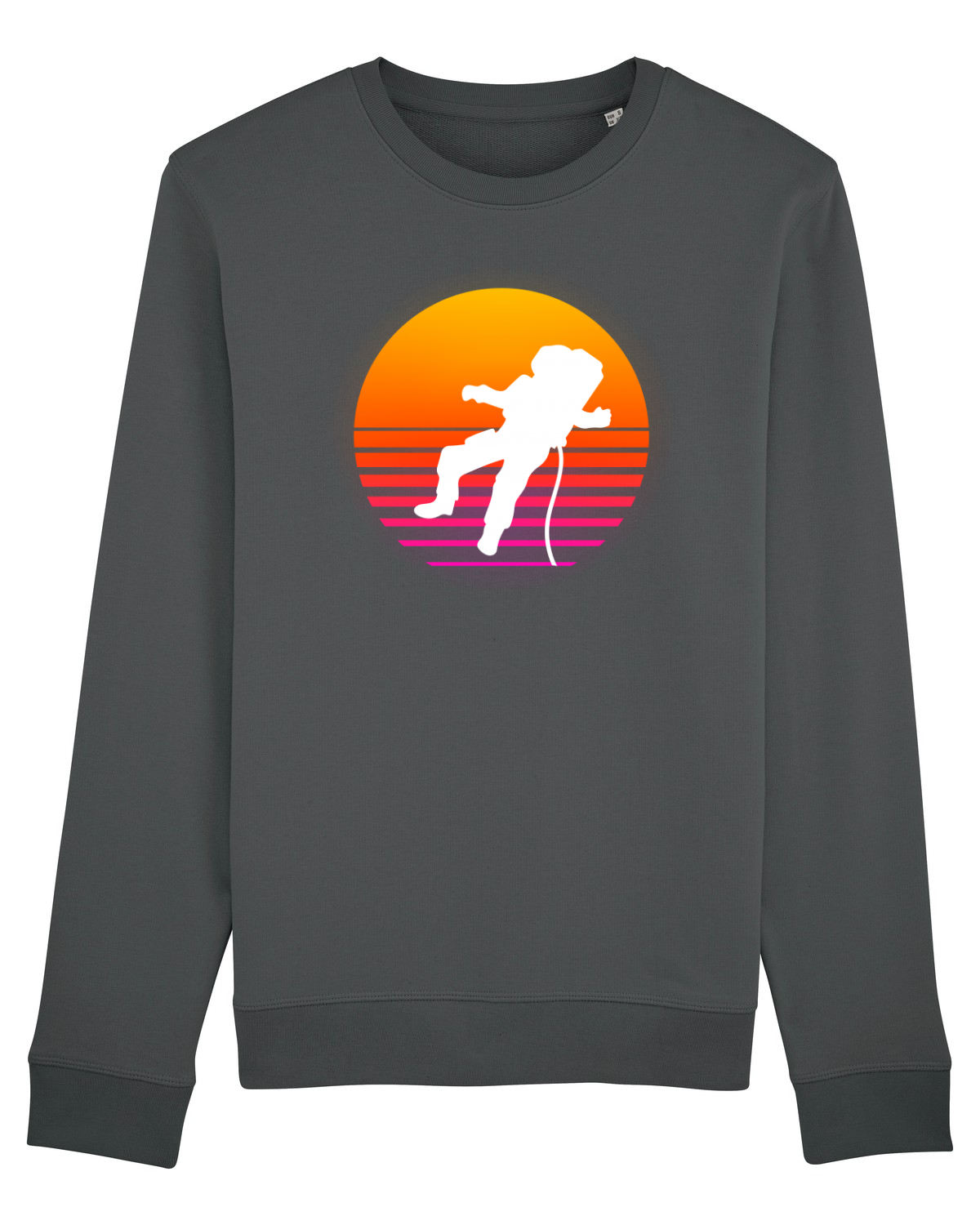 Bluză mânecă lungă Unisex Rise Anthracite