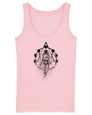 Astronaut Abstract Cotton Pink