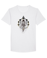 Astronaut Abstract Tricou mânecă scurtă guler larg Bărbat Skater