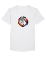 Astro Lightbulb Tricou mânecă scurtă guler larg Bărbat Skater