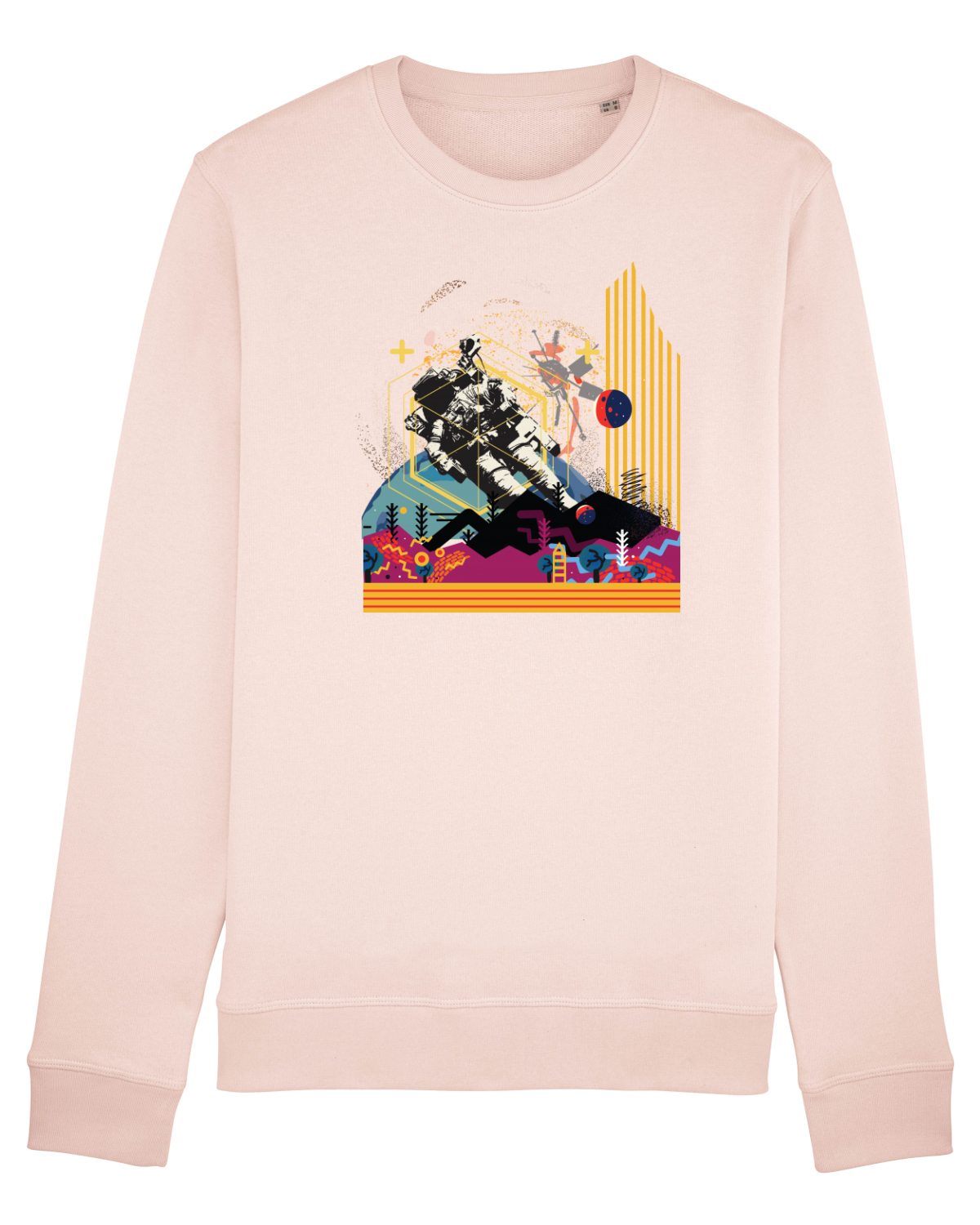 Bluză mânecă lungă Unisex Rise Candy Pink