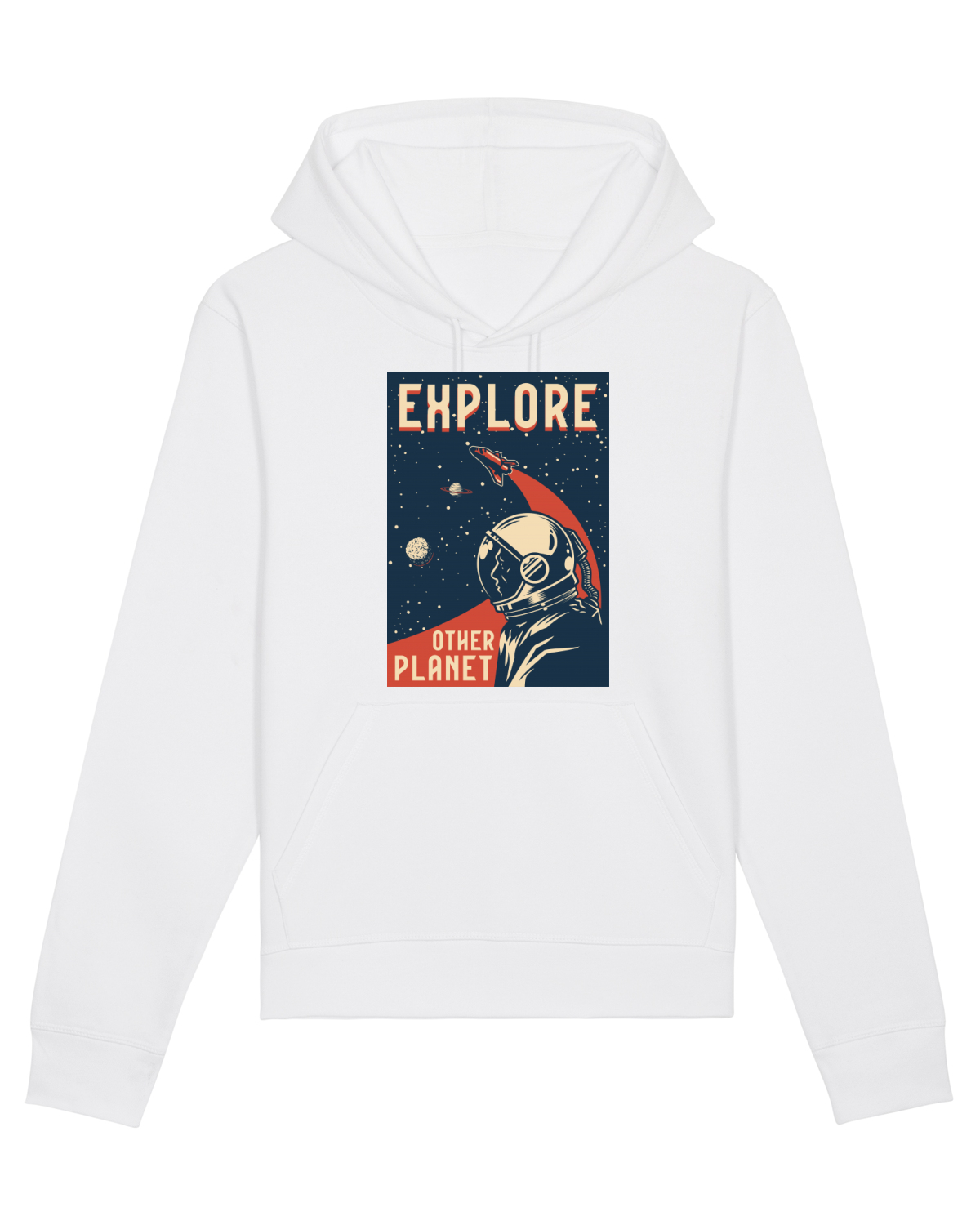Hanorac Unisex Drummer White