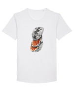 Moon Grepfruit Tricou mânecă scurtă guler larg Bărbat Skater