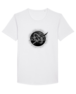 NASA Black Tricou mânecă scurtă guler larg Bărbat Skater