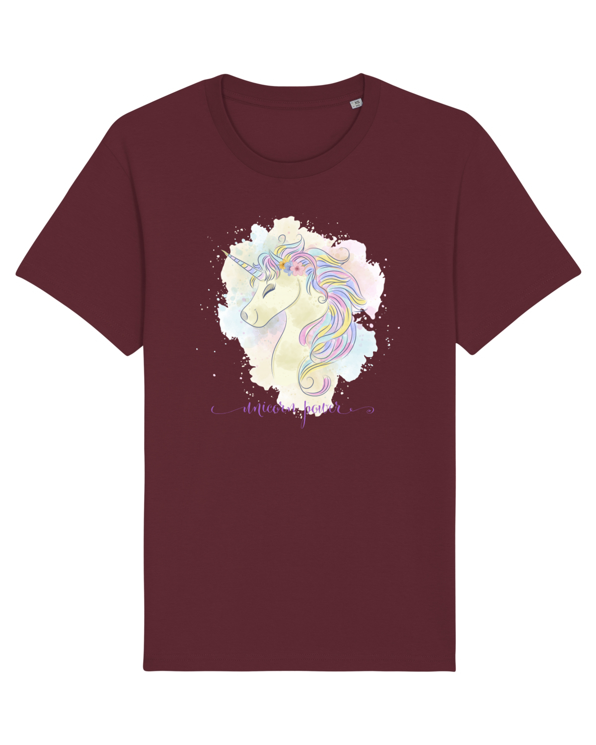 Tricou mânecă scurtă Unisex Rocker Burgundy
