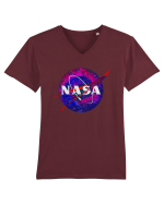 NASA Planet Tricou mânecă scurtă guler V Bărbat Presenter
