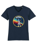 NASA Rainbow Tricou mânecă scurtă guler V Bărbat Presenter
