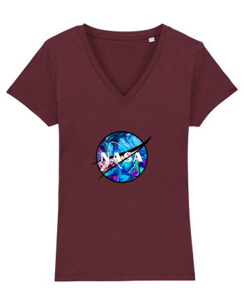NASA Trippy Burgundy