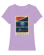 OuterSpace Tricou mânecă scurtă guler larg fitted Damă Expresser