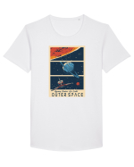 OuterSpace Tricou mânecă scurtă guler larg Bărbat Skater
