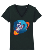 Rocket Astro Tricou mânecă scurtă guler V Damă Evoker