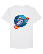 Rocket Astro Tricou mânecă scurtă guler larg Bărbat Skater