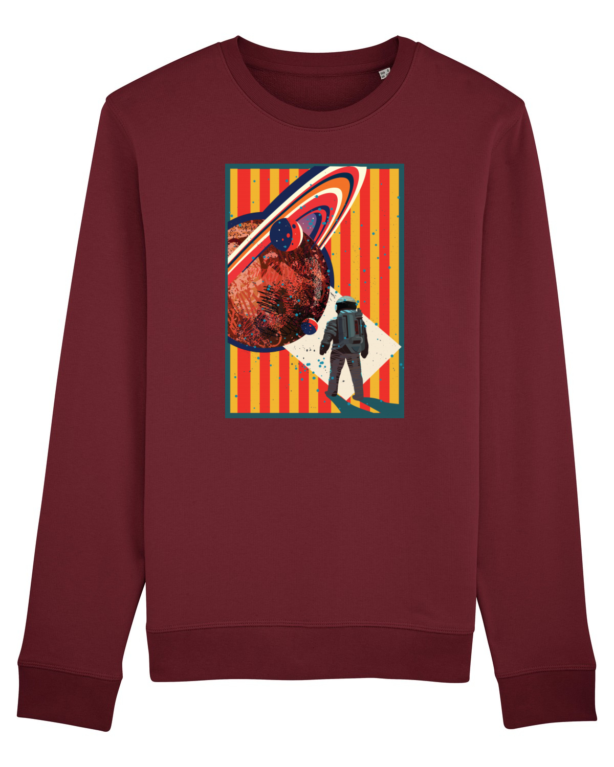 Bluză mânecă lungă Unisex Rise Burgundy