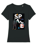 Space Design Tricou mânecă scurtă guler larg fitted Damă Expresser