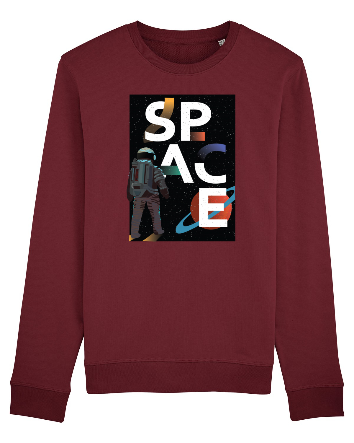 Bluză mânecă lungă Unisex Rise Burgundy