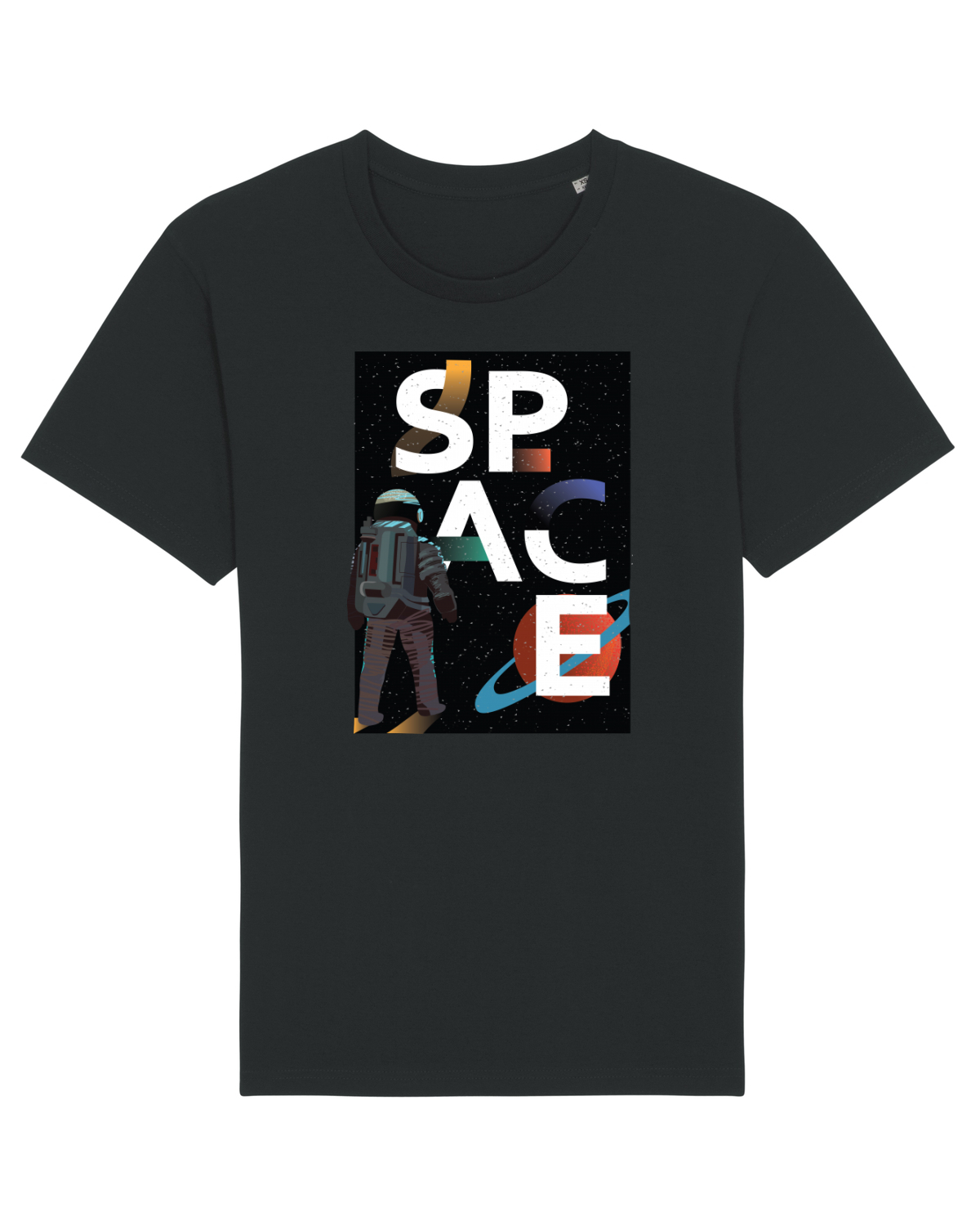 Tricou mânecă scurtă Unisex Rocker Black
