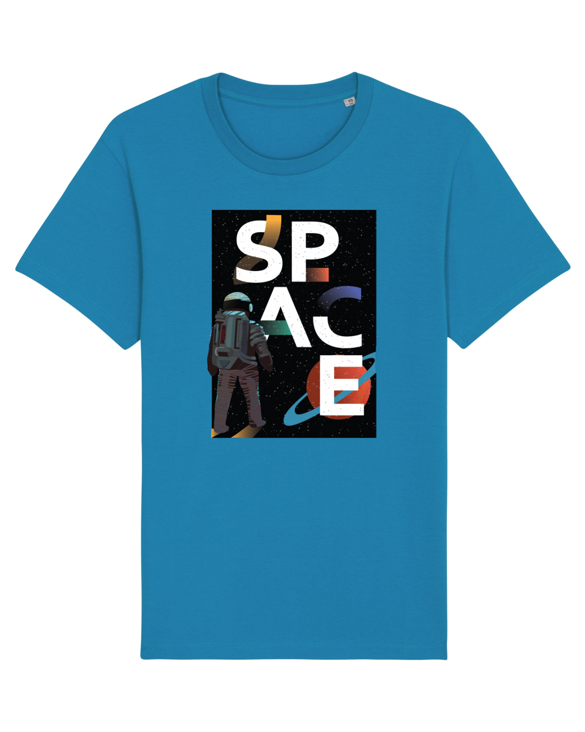 Tricou mânecă scurtă Unisex Rocker Azur