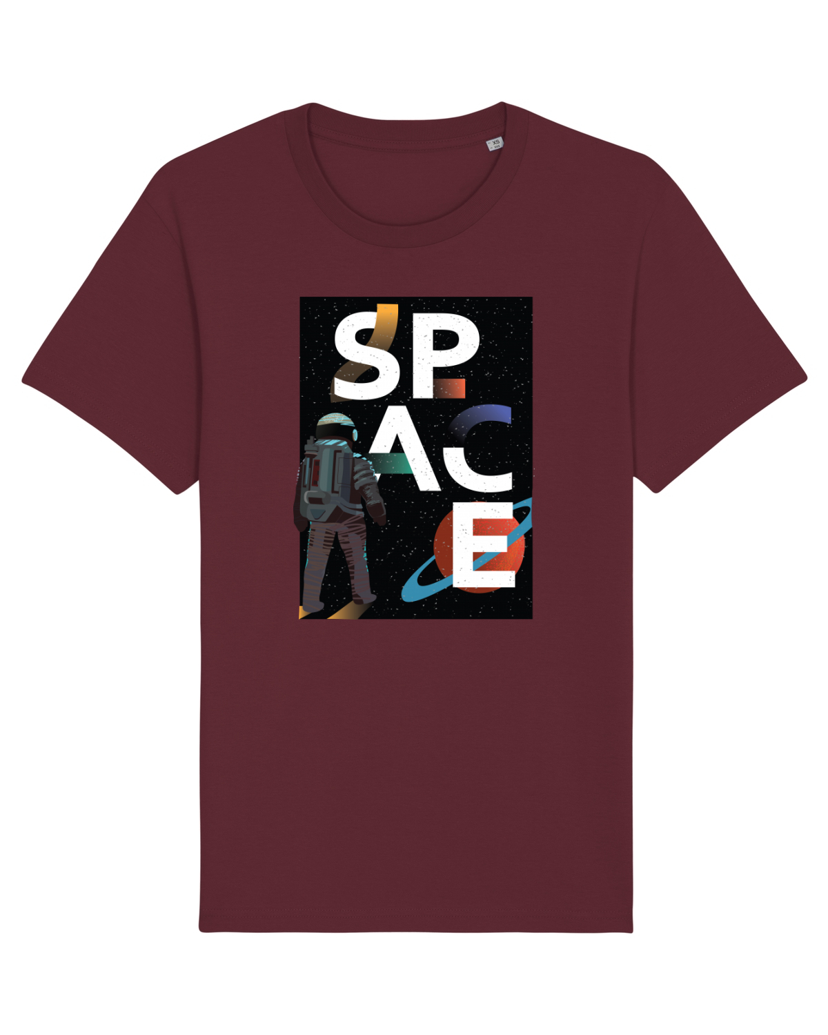 Tricou mânecă scurtă Unisex Rocker Burgundy