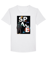 Space Design Tricou mânecă scurtă guler larg Bărbat Skater