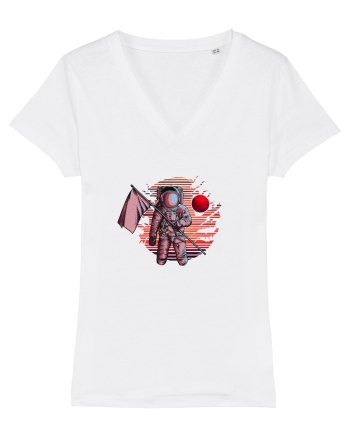Astronaut Red Planet White
