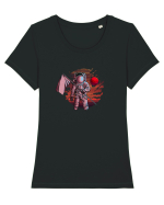 Astronaut Red Planet Tricou mânecă scurtă guler larg fitted Damă Expresser