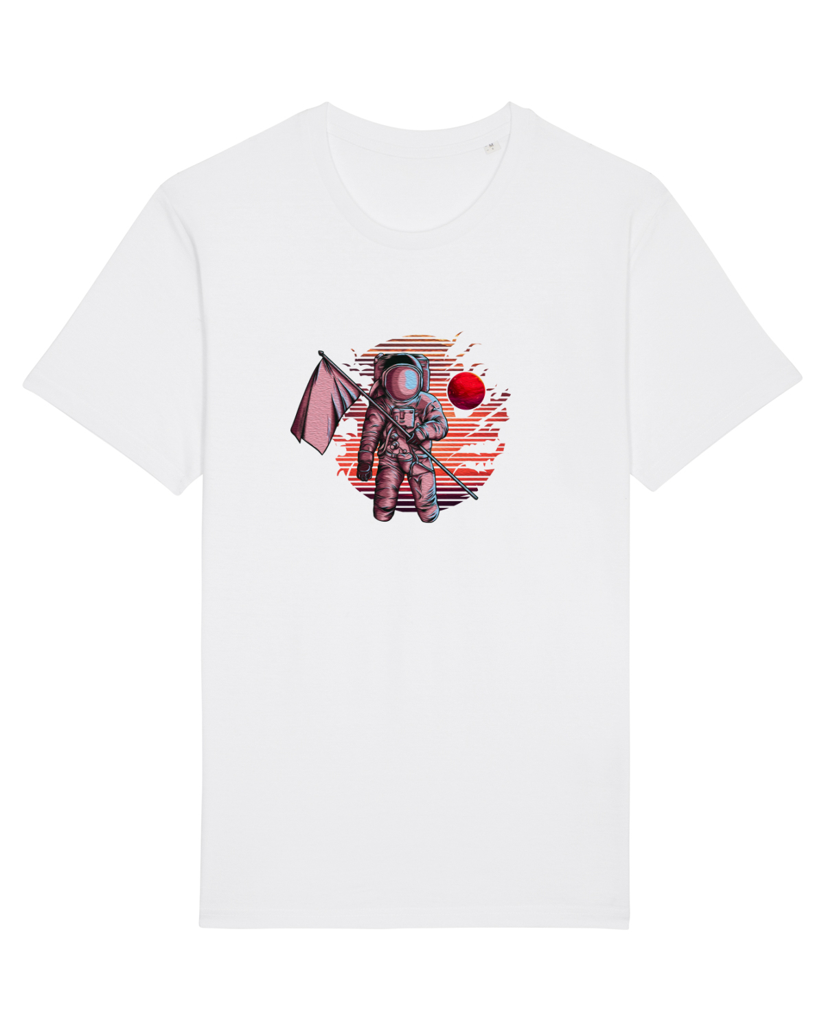 Tricou mânecă scurtă Unisex Rocker White