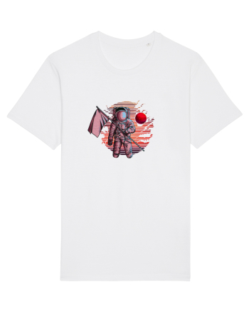 Astronaut Red Planet White