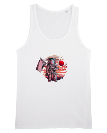 Astronaut Red Planet White