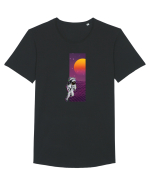 Astro Retro Sunset Tricou mânecă scurtă guler larg Bărbat Skater