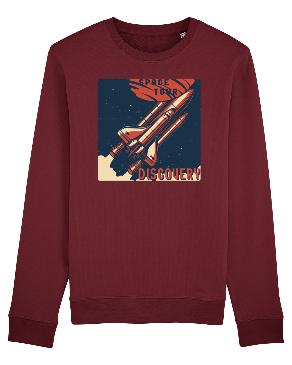 Bluză mânecă lungă Unisex Rise Burgundy