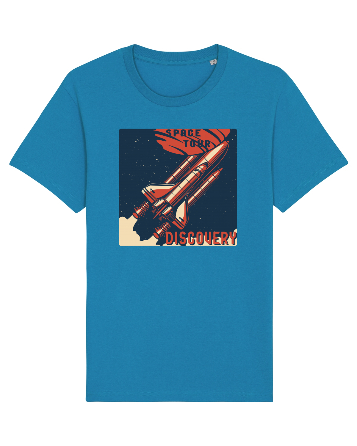 Tricou mânecă scurtă Unisex Rocker Azur