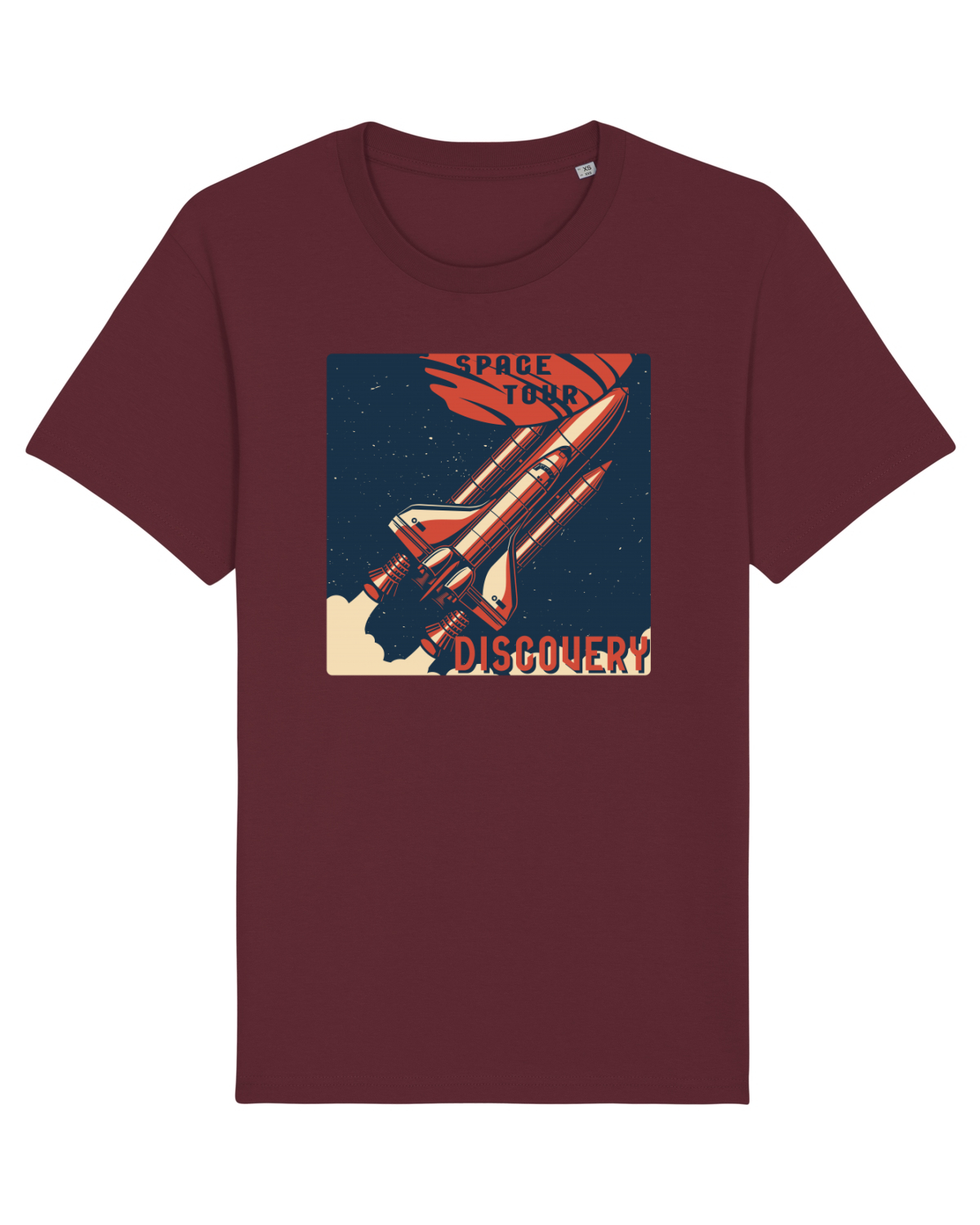 Tricou mânecă scurtă Unisex Rocker Burgundy