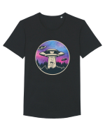 UFO Abduction Tricou mânecă scurtă guler larg Bărbat Skater