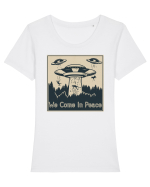 We Come In Peace Tricou mânecă scurtă guler larg fitted Damă Expresser