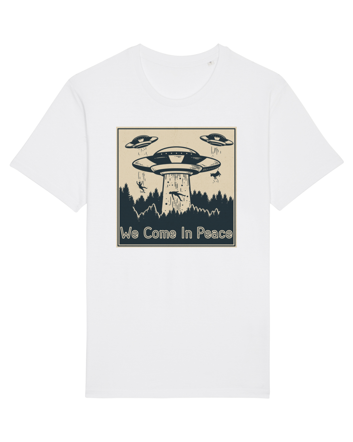 Tricou mânecă scurtă Unisex Rocker White