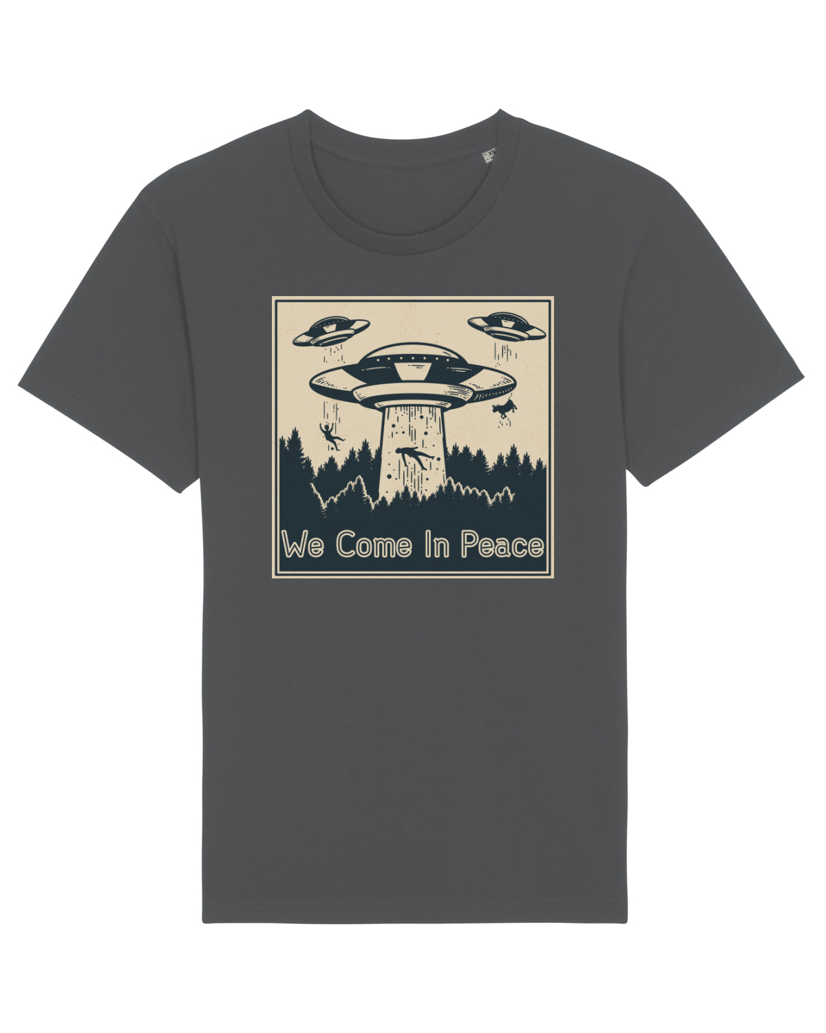 Tricou mânecă scurtă Unisex Rocker Anthracite