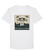 We Come In Peace Tricou mânecă scurtă guler larg Bărbat Skater