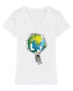 World Swing Astro Tricou mânecă scurtă guler V Damă Evoker
