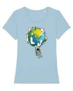 World Swing Astro Tricou mânecă scurtă guler larg fitted Damă Expresser