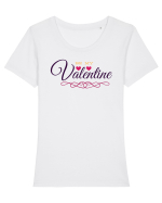 Be my Valentine Tricou mânecă scurtă guler larg fitted Damă Expresser