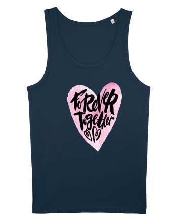 Forever Together Heart Navy
