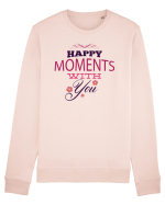 Happy Moments with you Bluză mânecă lungă Unisex Rise