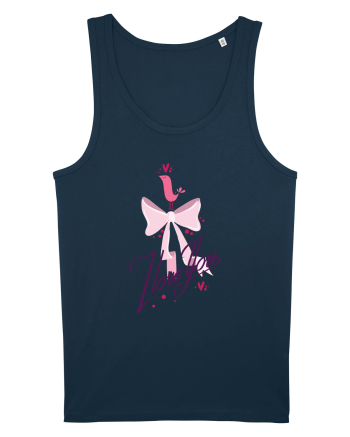I love you Pink Navy